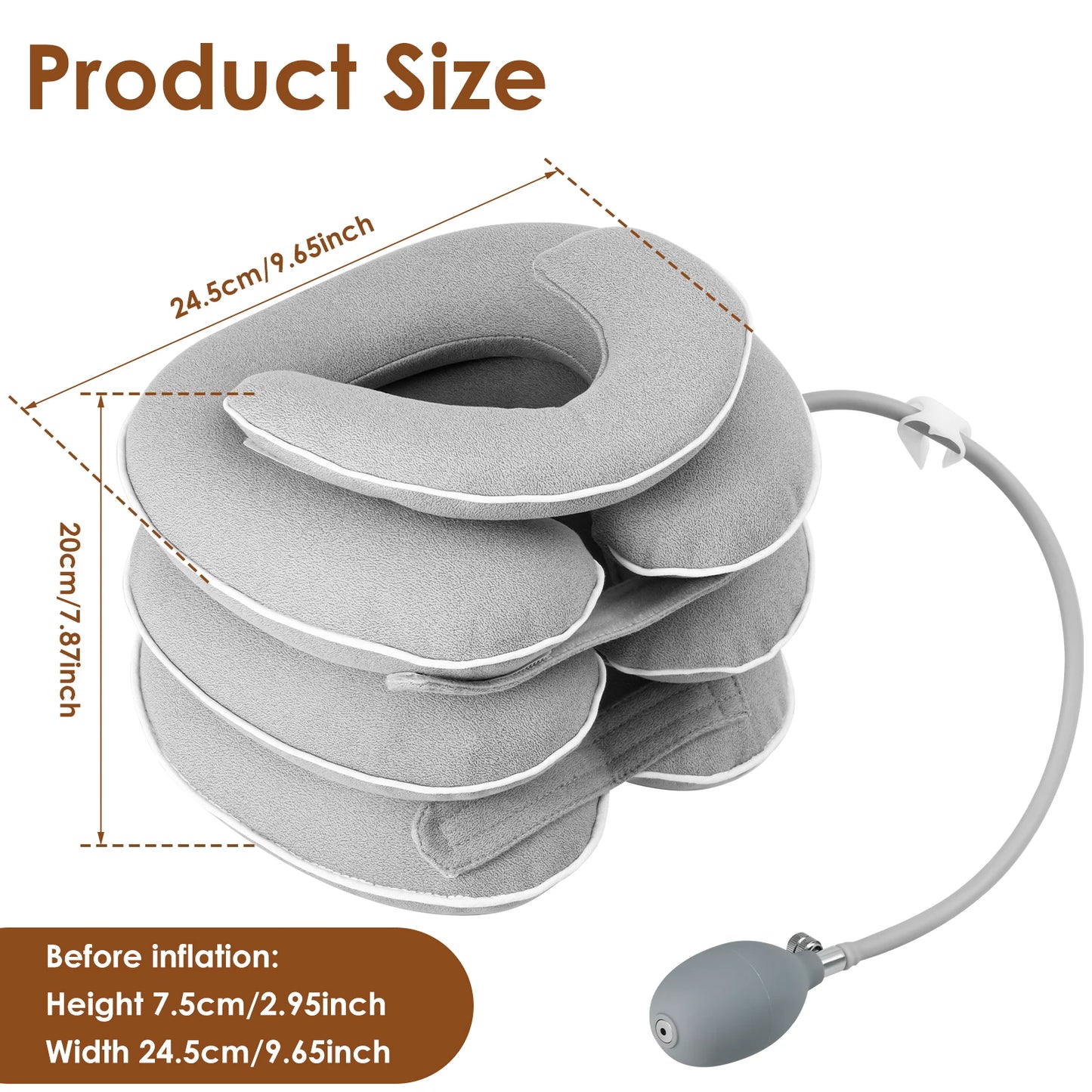 CerviLift™ – Dispositivo Inflable de Soporte Cervical y Relajación