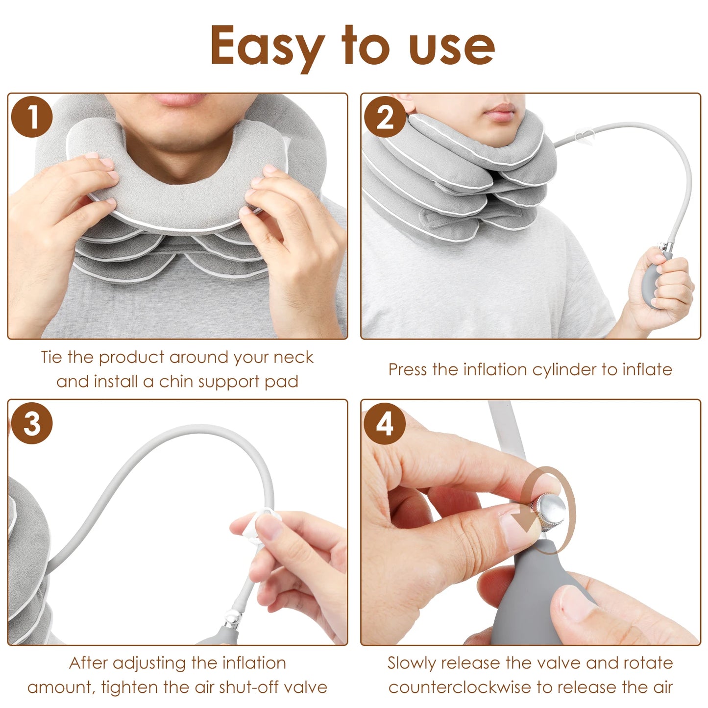 CerviLift™ – Dispositivo Inflable de Soporte Cervical y Relajación