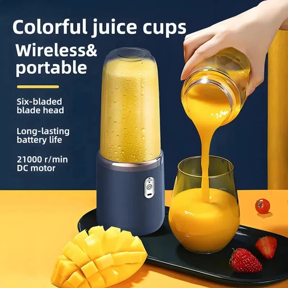 FreshMix™ Juicer Blender 400ml Recargable por USB